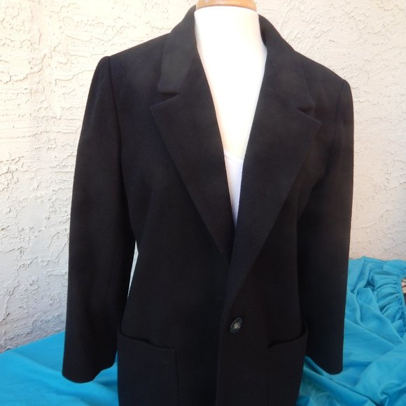 Lands' End Jackets & Blazers - Land's End Black Wool Blazer